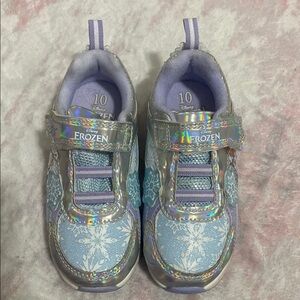 Disney Frozen Kids Sneakers - Silver and Purple